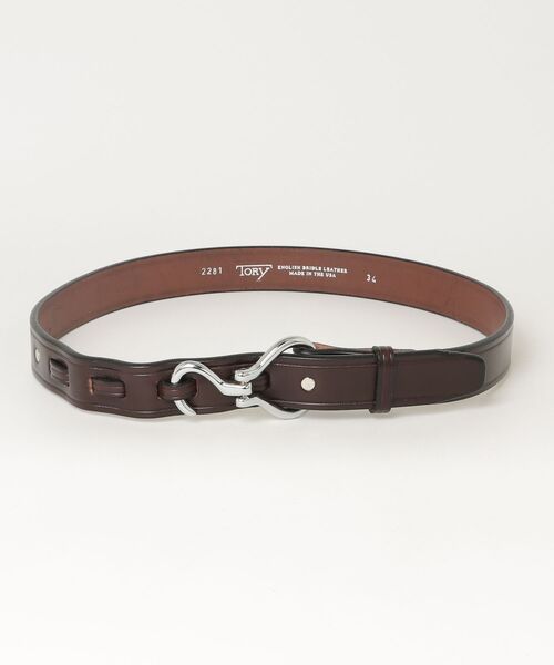 TORY LEATHER(トリーレザー)の「【TORY LEATHER】HOOF PICK BELT(ベルト・メンズ・ブラック系その他2/ブラック/ブラウン系その他2/ブラウン・32/30/28/36/34)」の4枚目の写真