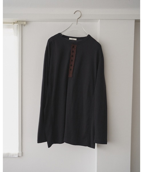 ☆完売品☆anuke アンヌーク*Thermal 2way Tops　ネイビー Thermal 2way Tops（Tシャツ/カットソー）｜anuke（アンヌーク）の