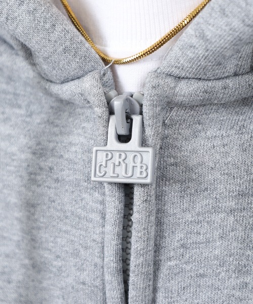 PRO CLUB （プロクラブ）の「PRO CLUB BASIC FLEECE ZIP UP フリースジップアップパーカー（パーカー・メンズ・ネイビー/ダークグレー/グレー・2XL/XL/L/M/S/3XL）」の7枚目の写真