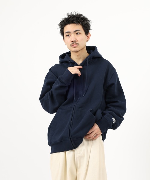 PRO CLUB （プロクラブ）の「PRO CLUB BASIC FLEECE ZIP UP フリースジップアップパーカー（パーカー・メンズ・ネイビー/ダークグレー/グレー・2XL/XL/L/M/S/3XL）」の15枚目の写真