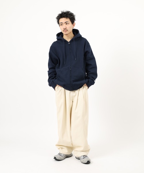 PRO CLUB （プロクラブ）の「PRO CLUB BASIC FLEECE ZIP UP フリースジップアップパーカー（パーカー・メンズ・ネイビー/ダークグレー/グレー・2XL/XL/L/M/S/3XL）」の17枚目の写真