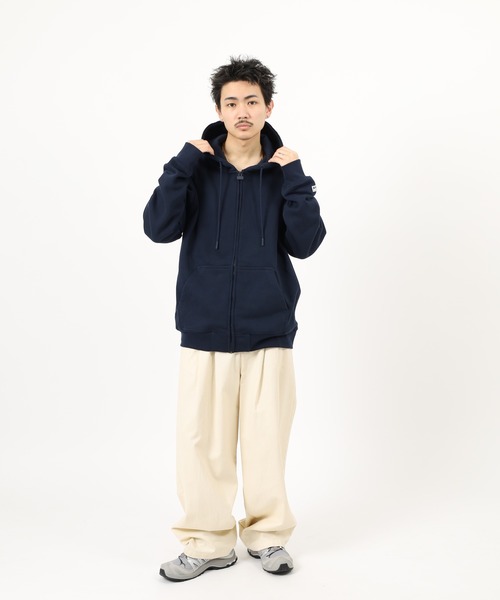 PRO CLUB （プロクラブ）の「PRO CLUB BASIC FLEECE ZIP UP フリースジップアップパーカー（パーカー・メンズ・ネイビー/ダークグレー/グレー・2XL/XL/L/M/S/3XL）」の18枚目の写真