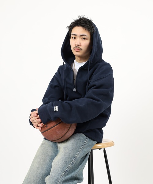 PRO CLUB （プロクラブ）の「PRO CLUB BASIC FLEECE ZIP UP フリースジップアップパーカー（パーカー・メンズ・ネイビー/ダークグレー/グレー・2XL/XL/L/M/S/3XL）」の22枚目の写真