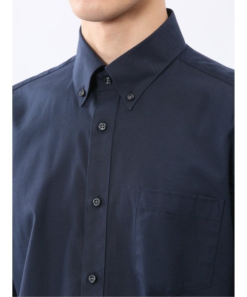 TAKA-Q(タカキュー)の「シャツ メンズ 長袖 ストレッチ 綿 ツイル ボタンダウン (シャツ/ブラウス・メンズ・ネイビー/ライトグレー・MEDIUM/LARGE/X-LARGE)」の21枚目の写真