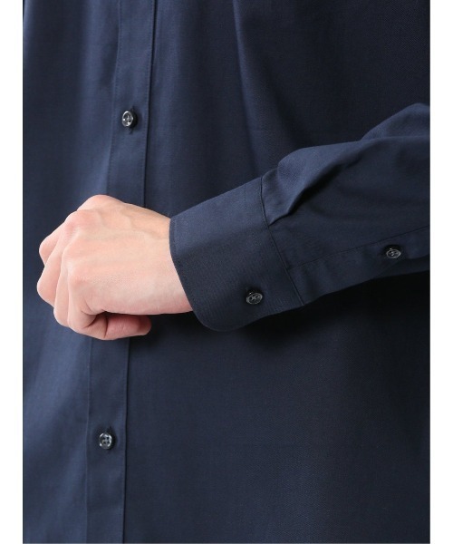 TAKA-Q(タカキュー)の「シャツ メンズ 長袖 ストレッチ 綿 ツイル ボタンダウン (シャツ/ブラウス・メンズ・ネイビー/ライトグレー・MEDIUM/LARGE/X-LARGE)」の22枚目の写真