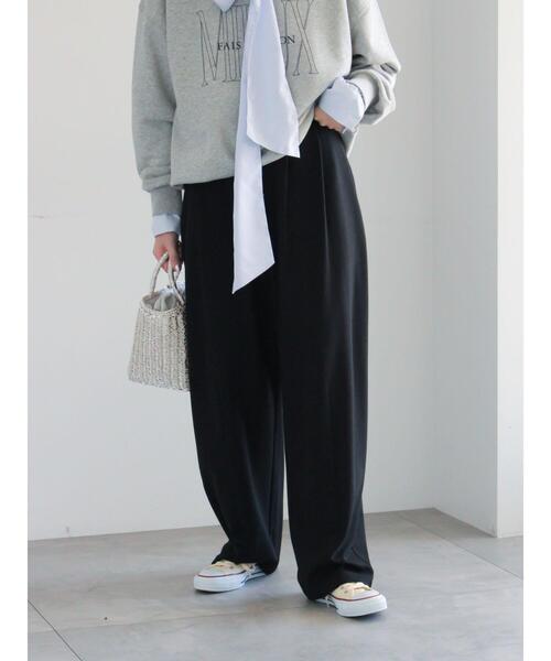 Te chichi（テチチ）の「ポンチハイウエストカーブパンツ《2026 spring catalog item》（その他パンツ・レディース・オフホワイト/ブラック/ピンク・F）」の7枚目の写真