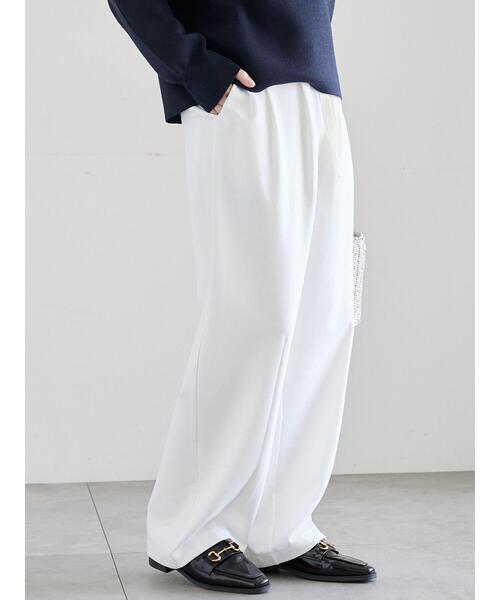 Te chichi（テチチ）の「ポンチハイウエストカーブパンツ《2026 spring catalog item》（その他パンツ・レディース・オフホワイト/ブラック/ピンク・F）」の13枚目の写真