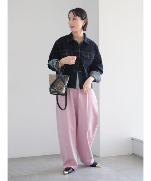 Te chichi（テチチ）の「ポンチハイウエストカーブパンツ《2026 spring catalog item》（その他パンツ・レディース・オフホワイト/ブラック/ピンク・F）」の17枚目の写真