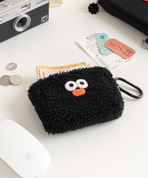 ゆきそら様☆サバトラちゃん☆大きめころりんポーチ　ハッピーメッセージ赤　リボン ブランチブラザー カードポーチ カラビナ付（ポーチ）｜Brunch Brother