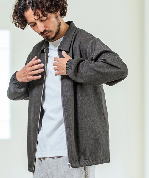 Magine(マージン)の「mj11381- TR Stretch Double Zip Relax Fit Blouson ジップアップブルゾン(MGN-261-032)(ブルゾン・メンズ・ネイビー/チャコール/ブラック・48/46/44)」の6枚目の写真