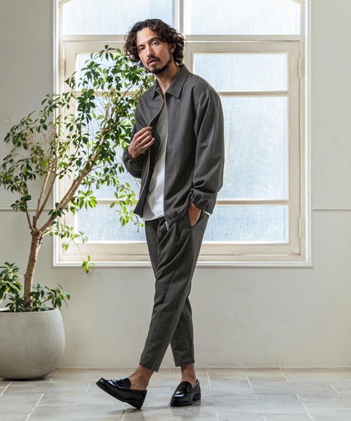 Magine(マージン)の「mj11381- TR Stretch Double Zip Relax Fit Blouson ジップアップブルゾン(MGN-261-032)(ブルゾン・メンズ・ネイビー/チャコール/ブラック・48/46/44)」の7枚目の写真