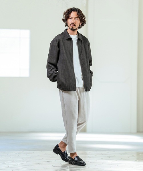 Magine(マージン)の「mj11381- TR Stretch Double Zip Relax Fit Blouson ジップアップブルゾン(MGN-261-032)(ブルゾン・メンズ・ネイビー/チャコール/ブラック・48/46/44)」の8枚目の写真