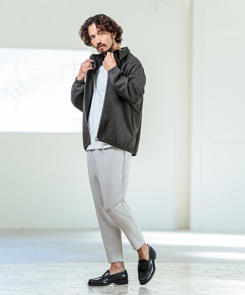 Magine(マージン)の「mj11381- TR Stretch Double Zip Relax Fit Blouson ジップアップブルゾン(MGN-261-032)(ブルゾン・メンズ・ネイビー/チャコール/ブラック・48/46/44)」の9枚目の写真