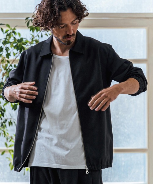 Magine(マージン)の「mj11381- TR Stretch Double Zip Relax Fit Blouson ジップアップブルゾン(MGN-261-032)(ブルゾン・メンズ・ネイビー/チャコール/ブラック・48/46/44)」の17枚目の写真