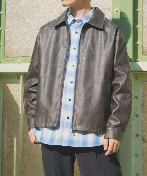 ITEMS URBANRESEARCH（アイテムズ アーバンリサーチ）の「F.L. ZIP UP フライトジャケット（ブルゾン・メンズ・ブラック系その他/ブラック・MEDIUM/LARGE）」の2枚目の写真