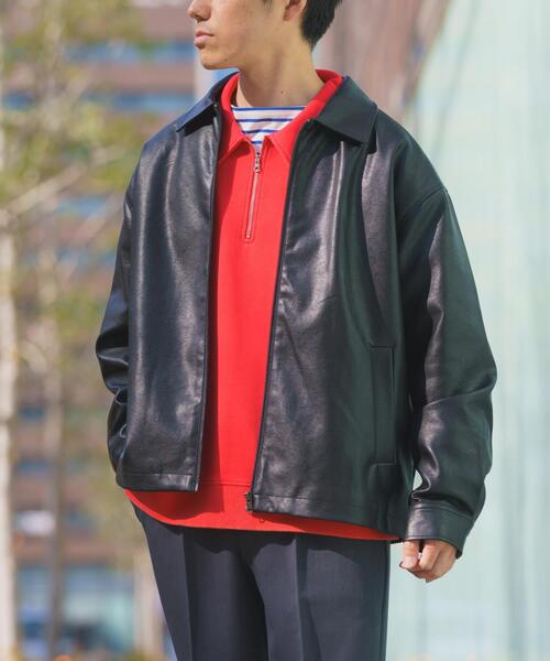 ITEMS URBANRESEARCH（アイテムズ アーバンリサーチ）の「F.L. ZIP UP フライトジャケット（ブルゾン・メンズ・ブラック系その他/ブラック・MEDIUM/LARGE）」の8枚目の写真