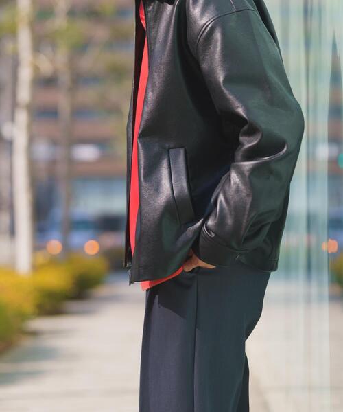 ITEMS URBANRESEARCH（アイテムズ アーバンリサーチ）の「F.L. ZIP UP フライトジャケット（ブルゾン・メンズ・ブラック系その他/ブラック・MEDIUM/LARGE）」の9枚目の写真