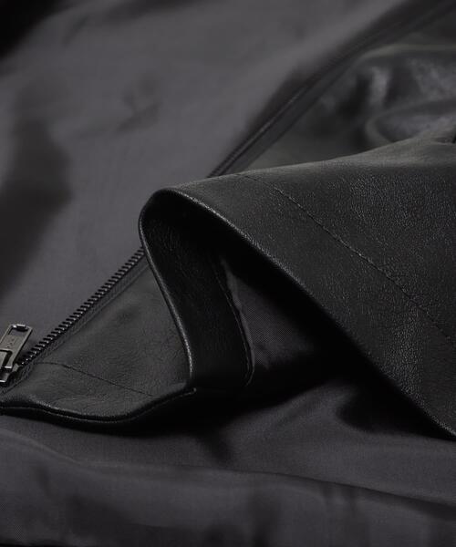 ITEMS URBANRESEARCH（アイテムズ アーバンリサーチ）の「F.L. ZIP UP フライトジャケット（ブルゾン・メンズ・ブラック系その他/ブラック・MEDIUM/LARGE）」の15枚目の写真