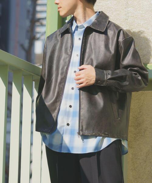 ITEMS URBANRESEARCH（アイテムズ アーバンリサーチ）の「F.L. ZIP UP フライトジャケット（ブルゾン・メンズ・ブラック系その他/ブラック・MEDIUM/LARGE）」の18枚目の写真