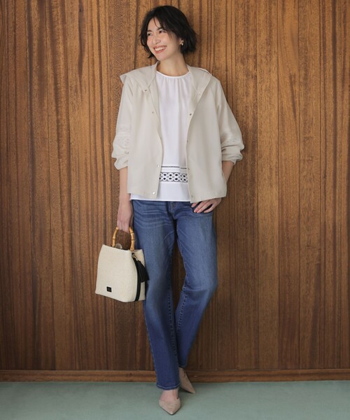 J.PRESS（ジェイプレス）の「【WEB限定カラーあり・2way】カゴバッグ（ショルダーバッグ・レディース・アイボリー系/ベージュ系/黄土色系・F）」の10枚目の写真