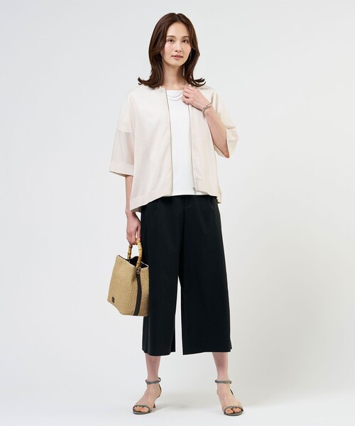J.PRESS（ジェイプレス）の「【WEB限定カラーあり・2way】カゴバッグ（ショルダーバッグ・レディース・アイボリー系/ベージュ系/黄土色系・F）」の18枚目の写真