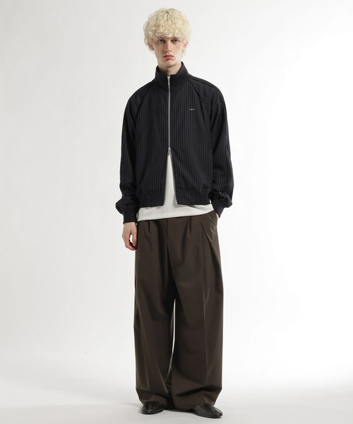 HARE（ハレ）の「CLEAR TEXTUREワイドストレートパンツ(HARE)（スラックス・メンズ・ブラック/グレー系その他/ブラウン・SMALL/MEDIUM）」の19枚目の写真