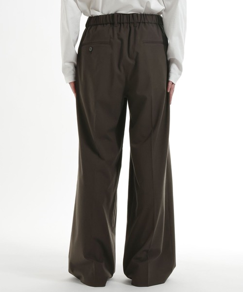 HARE（ハレ）の「CLEAR TEXTUREワイドストレートパンツ(HARE)（スラックス・メンズ・ブラック/グレー系その他/ブラウン・SMALL/MEDIUM）」の6枚目の写真