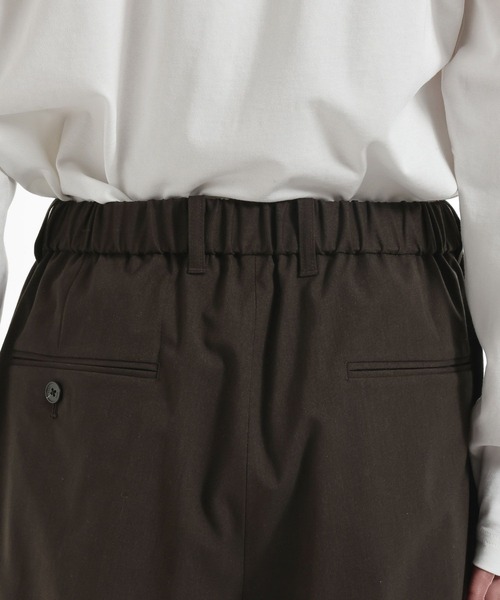 HARE（ハレ）の「CLEAR TEXTUREワイドストレートパンツ(HARE)（スラックス・メンズ・ブラック/グレー系その他/ブラウン・SMALL/MEDIUM）」の8枚目の写真