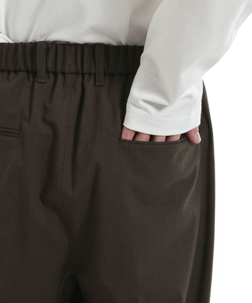 HARE（ハレ）の「CLEAR TEXTUREワイドストレートパンツ(HARE)（スラックス・メンズ・ブラック/グレー系その他/ブラウン・SMALL/MEDIUM）」の10枚目の写真