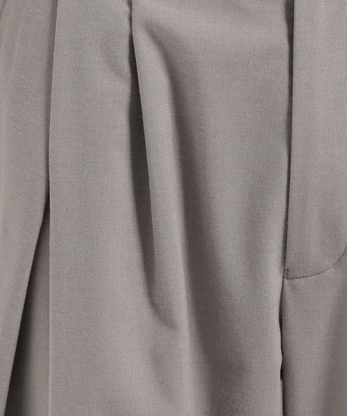 HARE（ハレ）の「CLEAR TEXTUREワイドストレートパンツ(HARE)（スラックス・メンズ・ブラック/グレー系その他/ブラウン・SMALL/MEDIUM）」の4枚目の写真