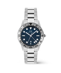 Iconic GMT Link Brushed Bezel Silver 40MM メイズ腕時計 シルバー