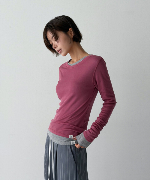 THE GREEN LAB（ザグリーンラボ）の「ソフトテンセルエアリー ロングスリーブ [ピンク]（Tシャツ/カットソー・レディース・その他・FREE）」の12枚目の写真