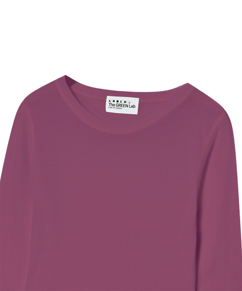 THE GREEN LAB（ザグリーンラボ）の「ソフトテンセルエアリー ロングスリーブ [ピンク]（Tシャツ/カットソー・レディース・その他・FREE）」の18枚目の写真