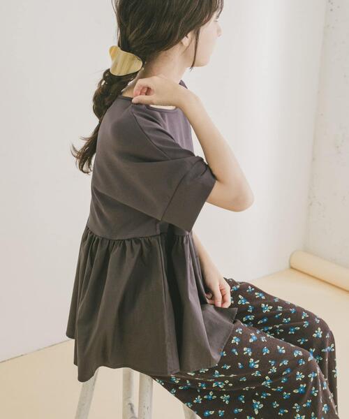 ITEMS URBANRESEARCH（アイテムズ アーバンリサーチ）の「ポンチドッキング半袖トップス（Tシャツ/カットソー・レディース・ライトブルー/チャコールグレー/オフホワイト/ブラック・FREE）」の3枚目の写真