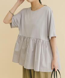 ITEMS URBANRESEARCH | ポンチドッキング半袖トップス(Tシャツ/カットソー)