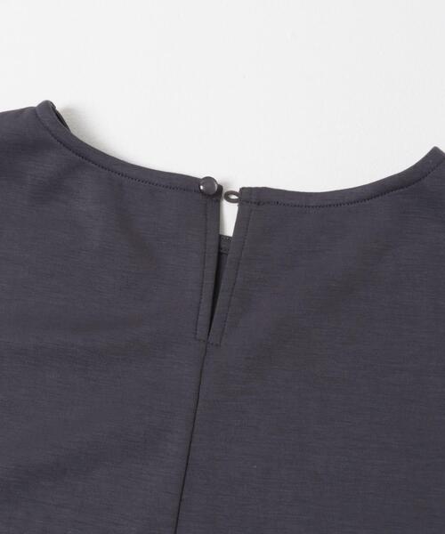 ITEMS URBANRESEARCH（アイテムズ アーバンリサーチ）の「ポンチドッキング半袖トップス（Tシャツ/カットソー・レディース・ライトブルー/チャコールグレー/オフホワイト/ブラック・FREE）」の9枚目の写真