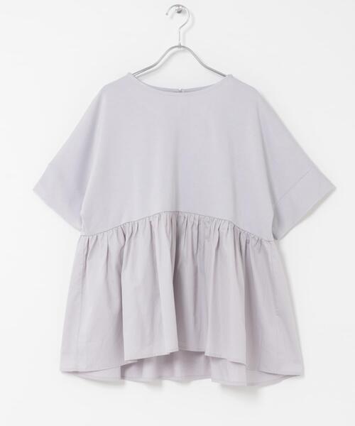 ITEMS URBANRESEARCH（アイテムズ アーバンリサーチ）の「ポンチドッキング半袖トップス（Tシャツ/カットソー・レディース・ライトブルー/チャコールグレー/オフホワイト/ブラック・FREE）」の16枚目の写真