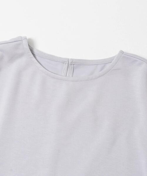 ITEMS URBANRESEARCH（アイテムズ アーバンリサーチ）の「ポンチドッキング半袖トップス（Tシャツ/カットソー・レディース・ライトブルー/チャコールグレー/オフホワイト/ブラック・FREE）」の17枚目の写真