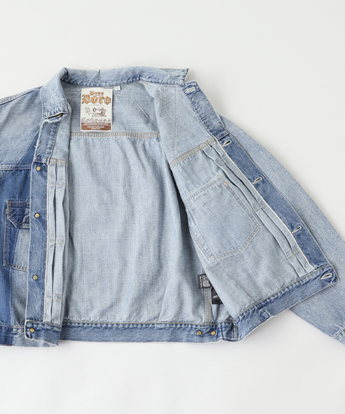 EDIFICE（エディフィス）の「Dear Boro（ディアボロ）1985 Denim Jacket（デニムジャケット・メンズ・ネイビー・MEDIUM/LARGE）」の5枚目の写真