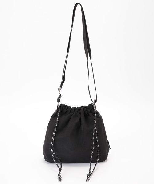 Lace Ladies(レースレディース)の「軽量 クロスボディ 巾着 ミニ ショルダー バッグ(ショルダーバッグ・レディース・ベージュ/ブラック/グリーン・FREE)」の8枚目の写真