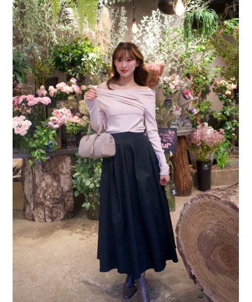 Her lip to(ハーリップトゥー)の「Clara Volume Skirt(スカート・レディース・ブラック/バーガンディー/グリーン系/ベージュ系・M/S)」の20枚目の写真