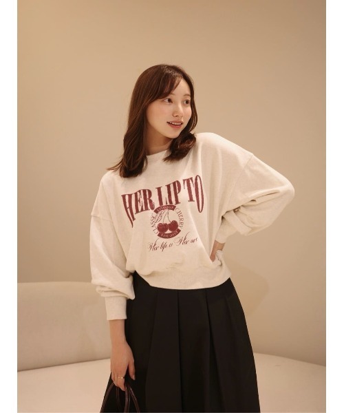 Her lip to(ハーリップトゥー)の「Clara Volume Skirt(スカート・レディース・ブラック/バーガンディー/グリーン系/ベージュ系・M/S)」の19枚目の写真