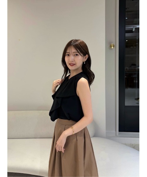 Her lip to(ハーリップトゥー)の「Clara Volume Skirt(スカート・レディース・ブラック/バーガンディー/グリーン系/ベージュ系・M/S)」の17枚目の写真