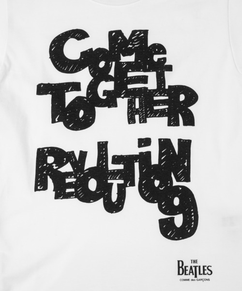 THE BEATLES COMME des GARCONS(ザ ビートルズ コムデギャルソン)の「THE BEATLES 「TITLE」TEE(Tシャツ/カットソー・メンズ・ホワイト・XXL/XL/L/M/S/XS)」の8枚目の写真