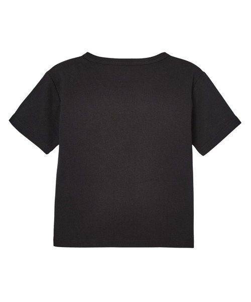 X-girl（エックスガール）の「CHENILLE EMBROIDERED XG LOGO S/S BABY TEE（Tシャツ/カットソー・レディース・ブラック/オリーブ/ホワイト・ONE SIZE）」の8枚目の写真