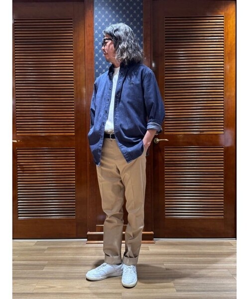 BROOKS BROTHERS(ブルックスブラザーズ)の「◆オンラインストア限定◆ ビッグGFロゴ デニムシャツ Traditional Fit(シャツ/ブラウス・メンズ・ブルー/ブラック・SMALL/LARGE/X-LARGE/MEDIUM)」の14枚目の写真