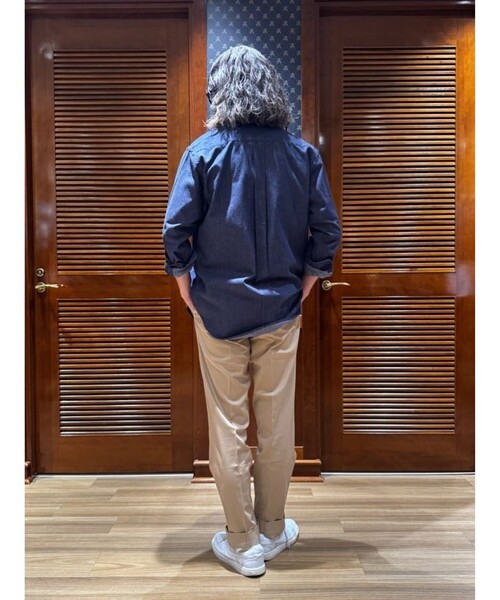 BROOKS BROTHERS(ブルックスブラザーズ)の「◆オンラインストア限定◆ ビッグGFロゴ デニムシャツ Traditional Fit(シャツ/ブラウス・メンズ・ブルー/ブラック・SMALL/LARGE/X-LARGE/MEDIUM)」の16枚目の写真