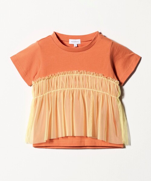 green label relaxing（グリーンレーベルリラクシング）の「【スタメンシリーズ】チュールドッキング Tシャツ / キッズ  100cm-160cm UVカット 接触冷感  吸水速乾（Tシャツ/カットソー・キッズ・オフホワイト/ライトブルー/オレンジ・140cm/120cm/100cm/110cm/160cm/150cm/130cm）」の22枚目の写真