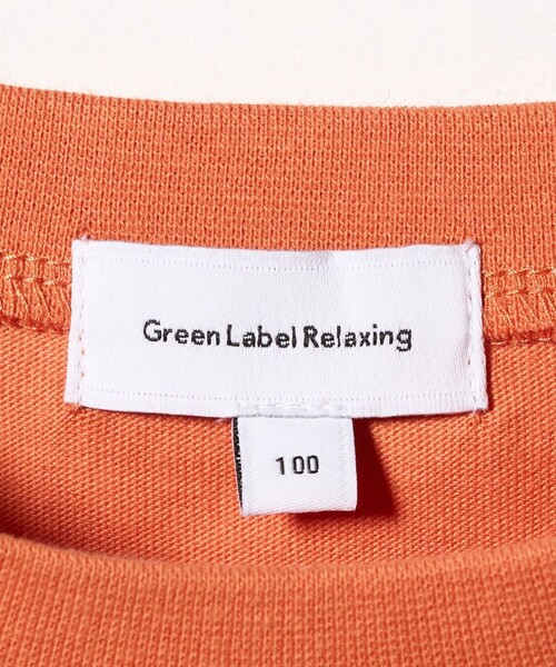 green label relaxing（グリーンレーベルリラクシング）の「【スタメンシリーズ】チュールドッキング Tシャツ / キッズ  100cm-160cm UVカット 接触冷感  吸水速乾（Tシャツ/カットソー・キッズ・オフホワイト/ライトブルー/オレンジ・140cm/120cm/100cm/110cm/160cm/150cm/130cm）」の13枚目の写真