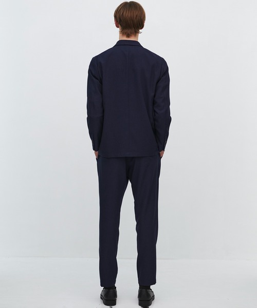 UNITED TOKYO（ユナイテッドトウキョウ）の「【EC限定/セットアップ販売】撥水マルチファンクションセットアップ ジャケット&パンツ　｜撥水/ウォッシャブル/ストレッチ/防シワ/速乾/軽量/オールシーズン/春服/オケージョン/オフィスカジュアル/通勤/ビジネス（テーラードジャケット・メンズ・ダークグレー/ブラック/ダークネイビー・2/1/3）」の10枚目の写真